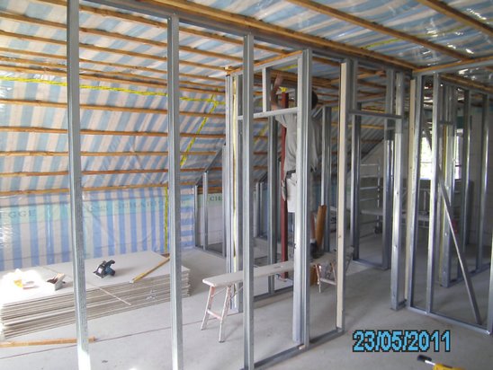 Ständerwände im Obergeschoss