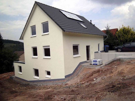 Der fertige Hauszugang