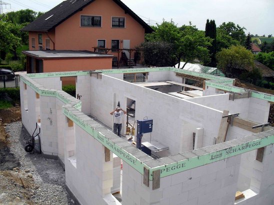 Die Maurerarbeiten sind abgeschlossen